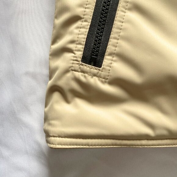 NWOT VALANGA BEIGE FUR TRIM HOODED SHORT WINTER COAT - 8 - Picture 12 of 12